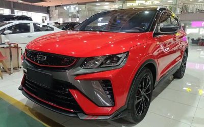 Подержанный Geely Coolray 2022, экстерьер, китайский внедорожник, 2WD, предпродажный авто, цена
