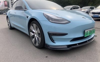 Exterior of a used Tesla Model 3 2020 sedan, electric, 2WD, for sale with specifications and price review.