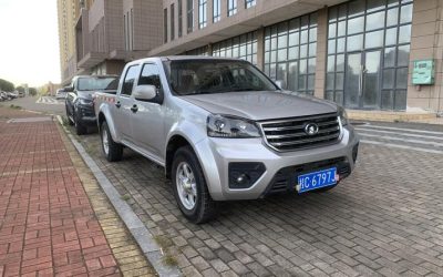 Интерьер китайского подержанного Great Wall Wingle 5 2020 пикап бензин 4WD, обзор и цена