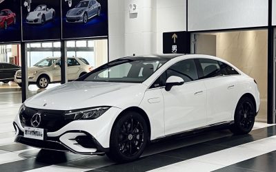 Интерьер Mercedes-Benz EQE 2023 седан, подержанный авто, электрический, 2WD, Китай, обзор