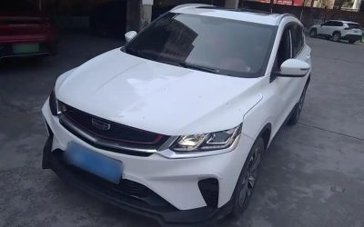 Geely Coolray 2021 китайский подержанный авто, внедорожник, интерьер, спецификации, цена, обзор, бензин, 2WD, купить подержанный автомобиль