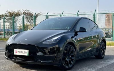Интерьер Tesla Model Y 2022, подержанный электрический внедорожник, обзор, цена, Китай