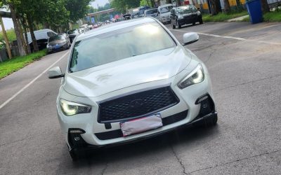 Обзор Infiniti Q50L 2016, подержанный седан, бензиновый 2WD, экстерьер, купить по цене