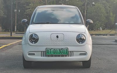 Exterior of a used ORA Black Cat 2021 hatchback, electric, 2WD, China - price, specs, and review