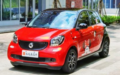 Передний вид подержанного хэтчбека Smart Forfour 2017, бензин, 2WD, в продаже со спецификациями.