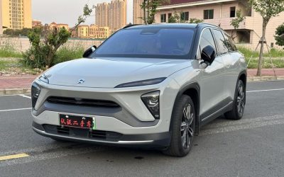 Детальный вид интерьера NIO ES6 2021, китайского подержанного электрического внедорожника, полный привод, с техническими характеристиками и ценой для продажи б/у авто.