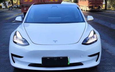 Экстерьер подержанного автомобиля Tesla Model 3 2020, седан, электрический, 2WD, обзор, спецификации, цена для покупки