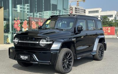 Передне-боковой вид Tank 300 2024 внедорожник, вторичный автомобиль из Китая, с ценой и характеристиками.