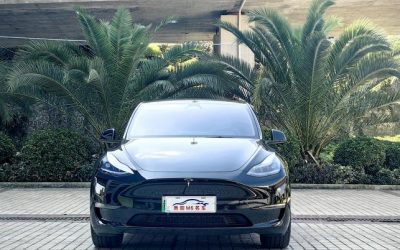 Полный экстерьер б/у Tesla Model Y 2023 внедорожник, электрический, с ценой и обзорами в Китае.