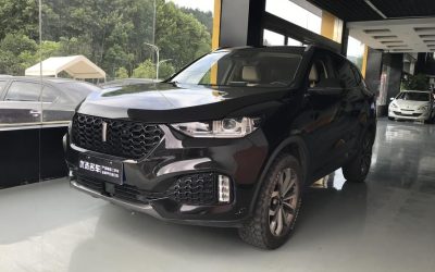 Угловой вид WEY VV6 2019, китайского подержанного авто на продажу, с характеристиками, ценой и бензиновым типом топлива для покупателей.
