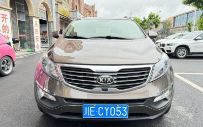 Передний экстерьер 2013 Kia Sportage, б/у внедорожник на продажу, с бензиновым двигателем, 4WD, характеристиками и ценой в Китае.