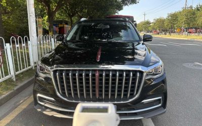 Передний вид внедорожника Hongqi HS7 2022 года, автомобиль с пробегом на продажу в Китае, с характеристиками, ценой и обзором, бензин, 4WD.