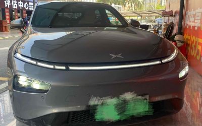 Экстерьер б/у Xpeng P7 2021, китайский подержанный автомобиль на продажу, 2WD, электрический, проверьте технические характеристики, цену и обзоры для этого авто в Китае.