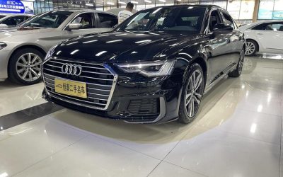 Передний вид Audi A6L 2022, подержанный седан, гибрид, 2WD, на продажу в Китае, цена и характеристики.