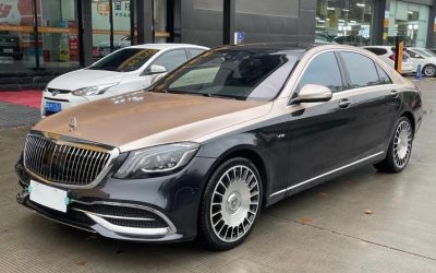 Полный вид подержанного Mercedes-Benz S-Class 2013 бензинового седана, с ценой и характеристиками для покупателей