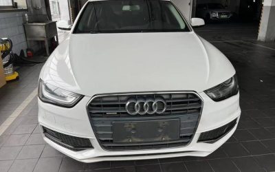 Полный вид подержанного Audi A4L 2015 бензинового седана, с ценой и характеристиками для покупателей в Китае