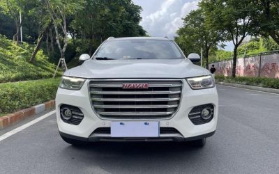 Передний экстерьер б/у 2017 Haval H6 внедорожник, китайский подержанный авто, бензиновый, 2WD/4WD, на продажу в Китае, с характеристиками, ценой и обзором.