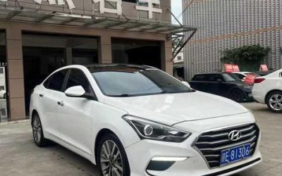 Вид экстерьера Hyundai MISTRA 2018, бензиновый седан, подержанный автомобиль на продажу в Китае, характеристики и цена