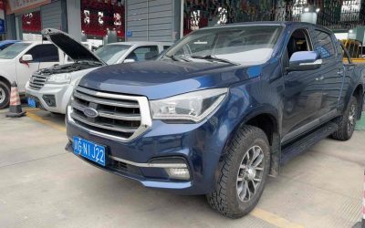 Полный вид подержанного Isuzu TAGA 2019 дизельного пикапа, с ценой и характеристиками для покупателей в Китае