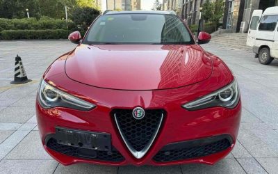 Полный вид подержанного Alfa Romeo Stelvio 2017 бензинового внедорожника, с ценой и характеристиками