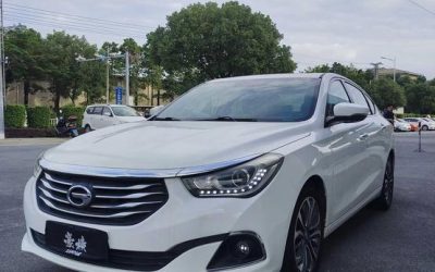 Полный вид Trumpchi GA6 2018, китайский подержанный автомобиль, седан, бензиновый, 2WD, на продажу с техническими характеристиками и ценой.