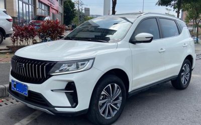 Полный вид Geely Yuanjing X6 2022, китайский подержанный автомобиль, внедорожник, бензиновый, 2WD/4WD, на продажу с техническими характеристиками и ценой.