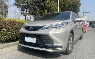 Фронтальный экстерьер Toyota Sienna 2022 минивэн, подержанный автомобиль на продажу, гибрид, 2WD/4WD
