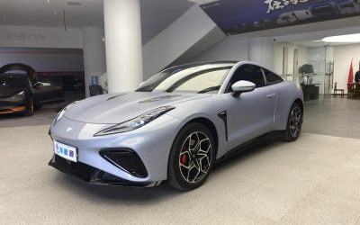 Экстерьер Neta GT 2023, китайский подержанный электрический купе на продажу, обзор характеристик электричества 2WD, цена и покупка в Китае.