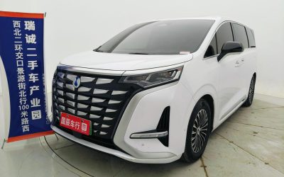 Полный вид Denza D9 2024, китайский подержанный автомобиль, минивэн, электрический/гибридный, 2WD/4WD, на продажу с ценой и техническими характеристиками в Китае.